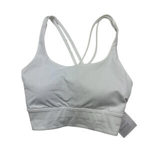 Lululemon Energy Longline Bra White Size 10 | B D Cup